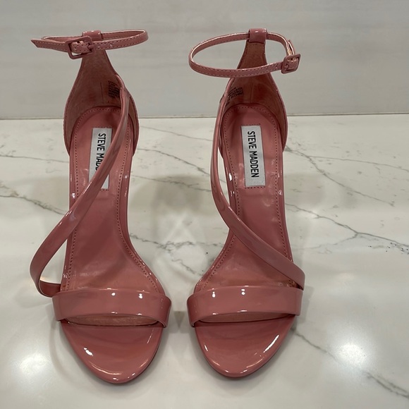 Steve Madden Shoes - Steve Madden never worn 4” pink patent leather sandals size 7.5M